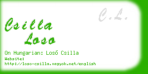 csilla loso business card